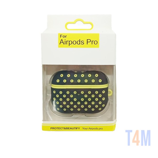 FASHION DESIGN CASE FOR APPLE AIRPODS PRO BLACK YELLOW